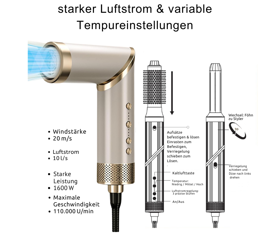 DER 8 IN 1 LUXYSTYLER - GOLD