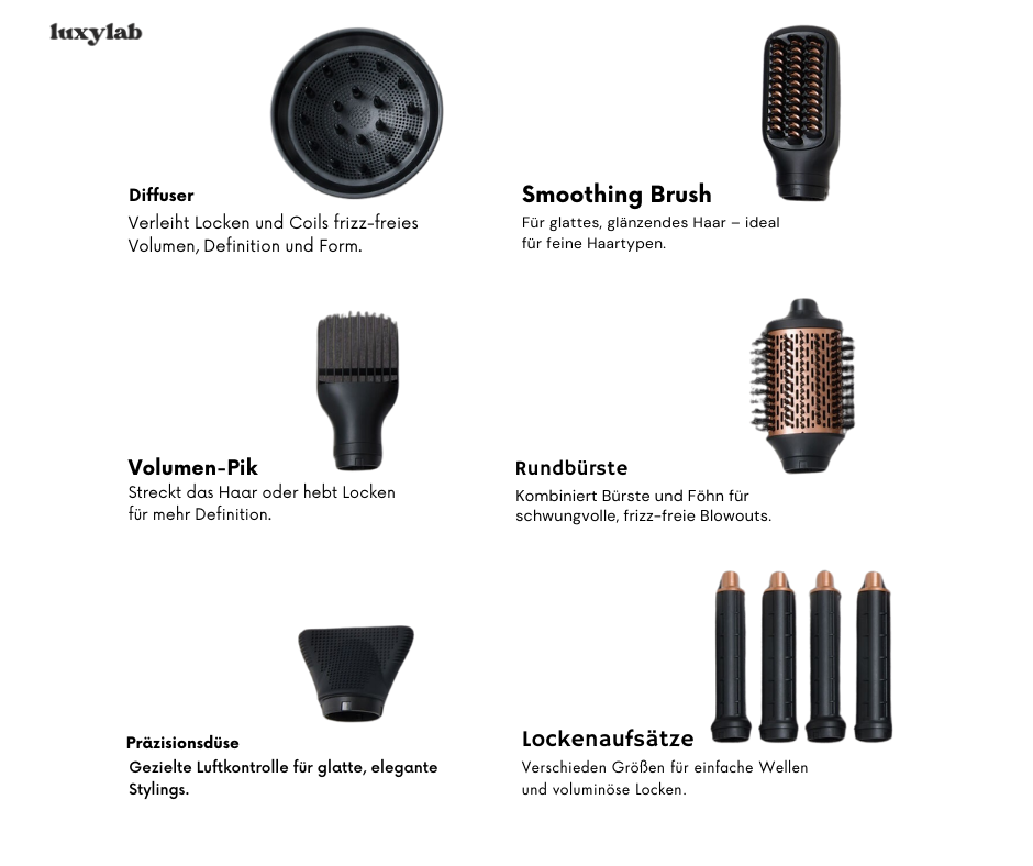 DER 8 IN 1 LUXYSTYLER - Schwarz