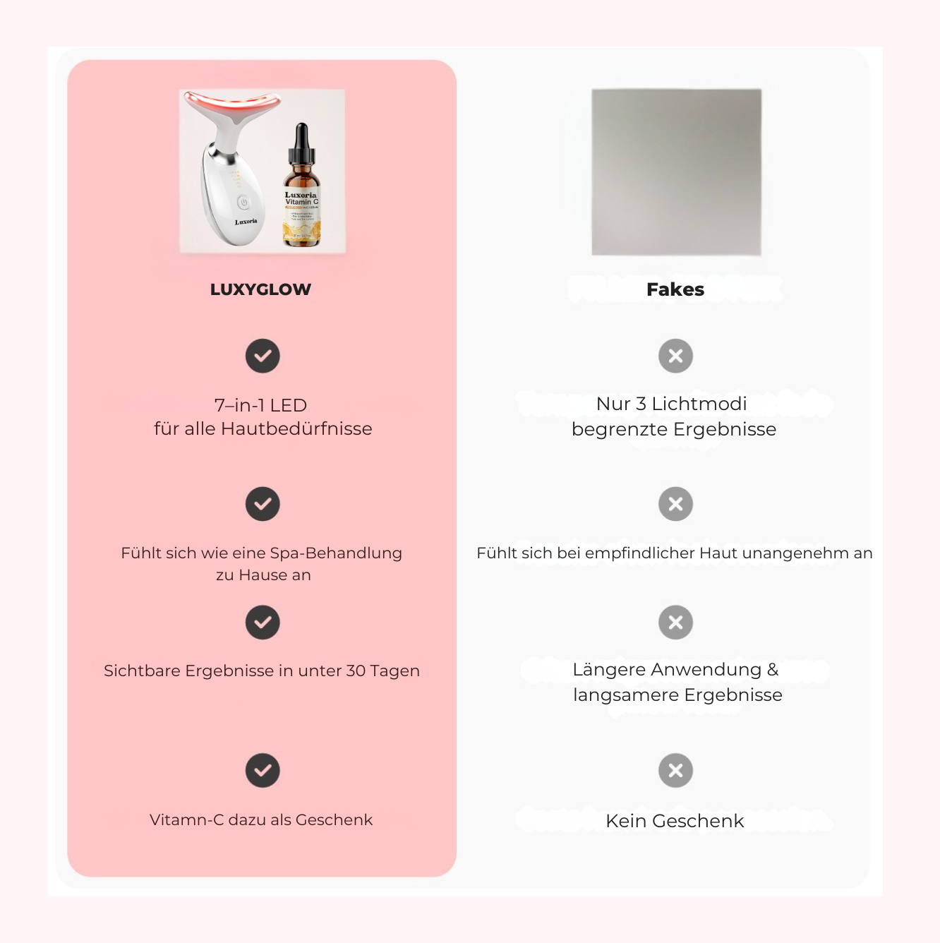 LuxyGlow 7-in-1 Hals- & Gesichtspflege