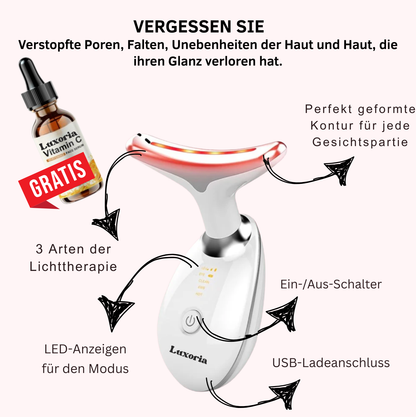 LuxyGlow 7-in-1 Hals- & Gesichtspflege