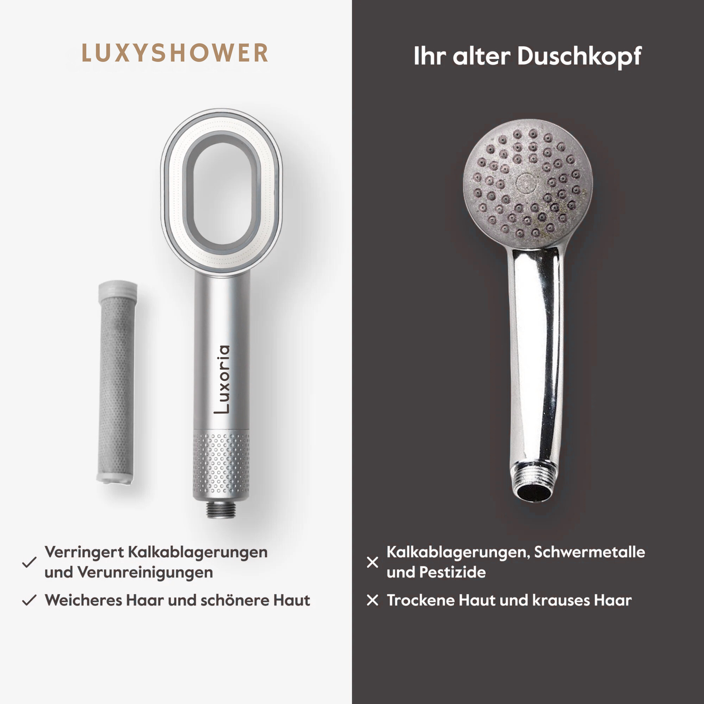 LuxyShower Filterkopfbrause