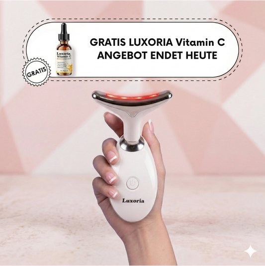 LuxyGlow 7-in-1 EMS Hals- & Gesichtspflege