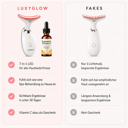 LuxyGlow 7-in-1 Hals- & Gesichtspflege