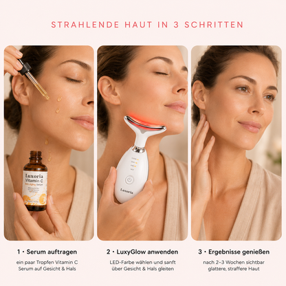 LuxyGlow 7-in-1 Hals- & Gesichtspflege